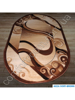 Килим Nidal 4622A ivory-brown Овал